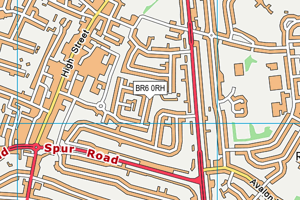BR6 0RH map - OS VectorMap District (Ordnance Survey)