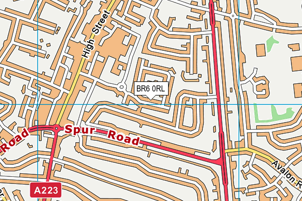 BR6 0RL map - OS VectorMap District (Ordnance Survey)