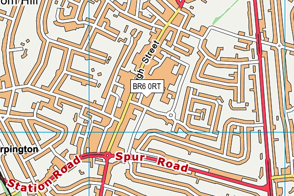 BR6 0RT map - OS VectorMap District (Ordnance Survey)