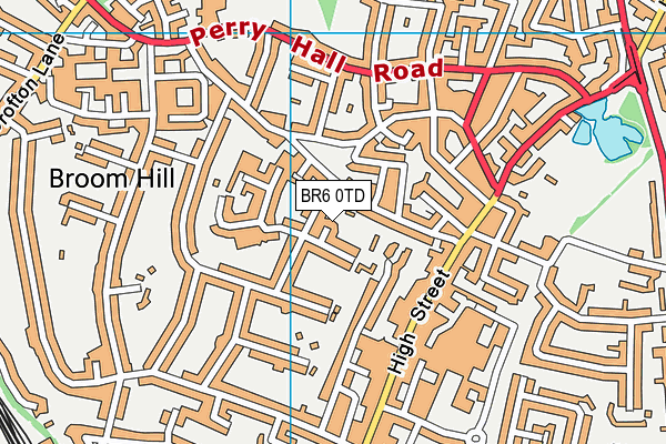 BR6 0TD map - OS VectorMap District (Ordnance Survey)