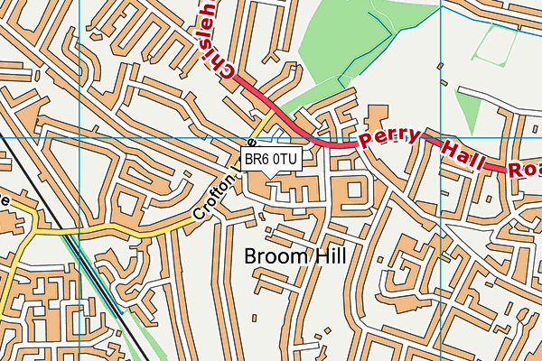 BR6 0TU map - OS VectorMap District (Ordnance Survey)