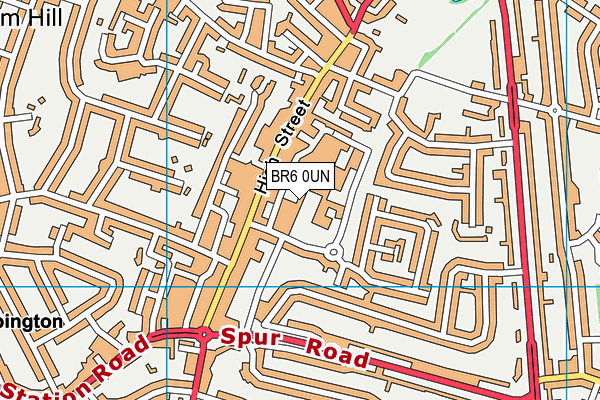 BR6 0UN map - OS VectorMap District (Ordnance Survey)