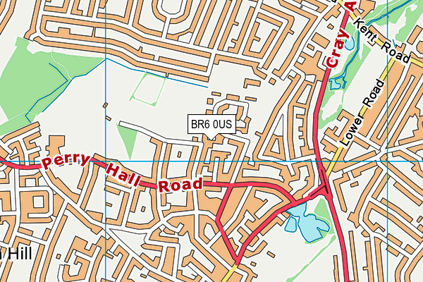 BR6 0US map - OS VectorMap District (Ordnance Survey)