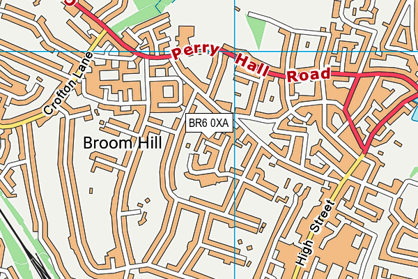 BR6 0XA map - OS VectorMap District (Ordnance Survey)