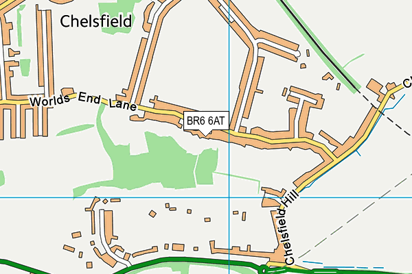 BR6 6AT map - OS VectorMap District (Ordnance Survey)