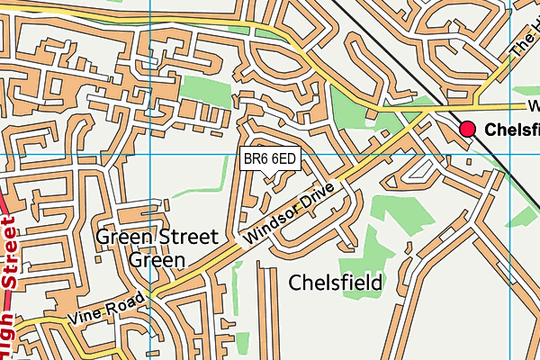 BR6 6ED map - OS VectorMap District (Ordnance Survey)