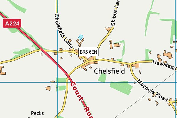 BR6 6EN map - OS VectorMap District (Ordnance Survey)