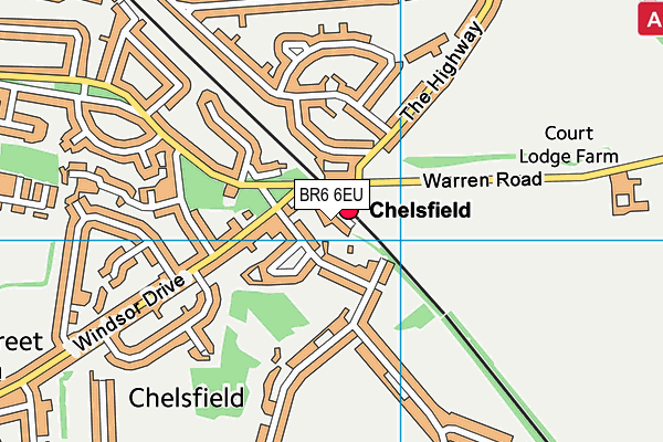 BR6 6EU map - OS VectorMap District (Ordnance Survey)