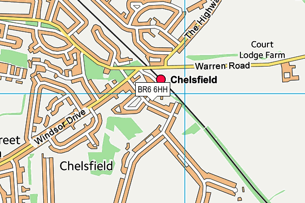 BR6 6HH map - OS VectorMap District (Ordnance Survey)