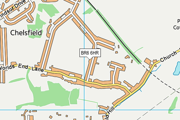 BR6 6HR map - OS VectorMap District (Ordnance Survey)