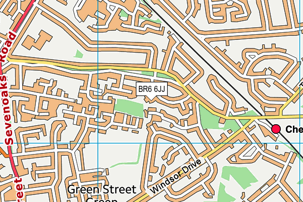 BR6 6JJ map - OS VectorMap District (Ordnance Survey)