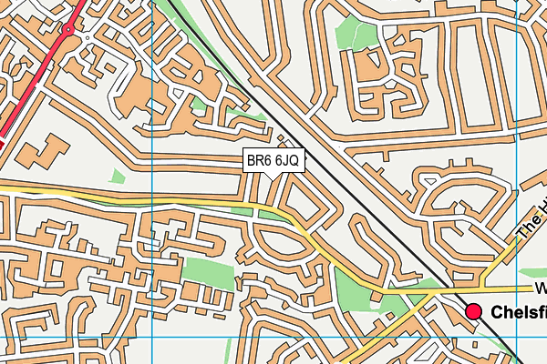 BR6 6JQ map - OS VectorMap District (Ordnance Survey)