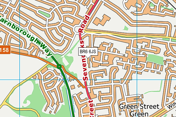 BR6 6JS map - OS VectorMap District (Ordnance Survey)