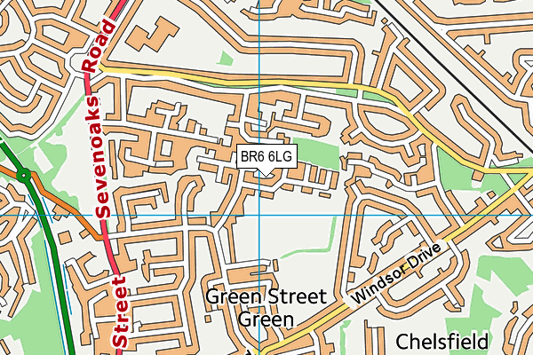 BR6 6LG map - OS VectorMap District (Ordnance Survey)