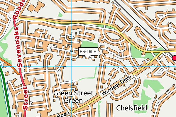 BR6 6LH map - OS VectorMap District (Ordnance Survey)