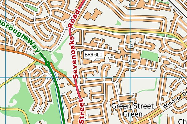 BR6 6LU map - OS VectorMap District (Ordnance Survey)