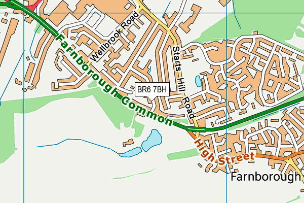 BR6 7BH map - OS VectorMap District (Ordnance Survey)