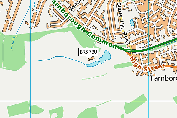 BR6 7BU map - OS VectorMap District (Ordnance Survey)