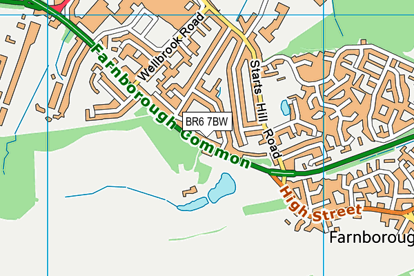 BR6 7BW map - OS VectorMap District (Ordnance Survey)