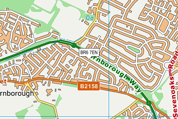 BR6 7EN map - OS VectorMap District (Ordnance Survey)