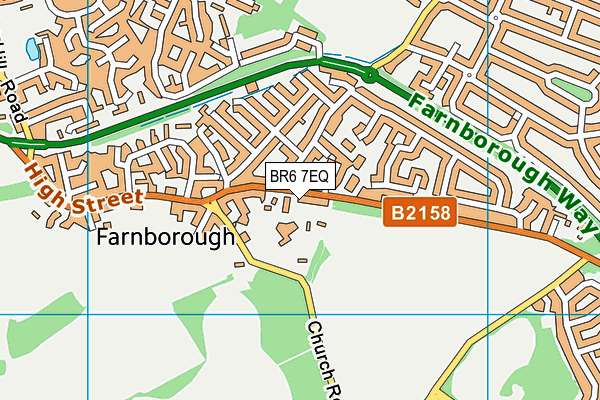 Farnborough Primary School map (BR6 7EQ) - OS VectorMap District (Ordnance Survey)