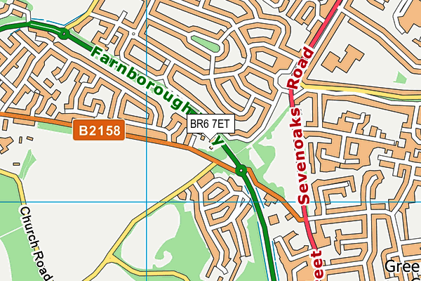 BR6 7ET map - OS VectorMap District (Ordnance Survey)