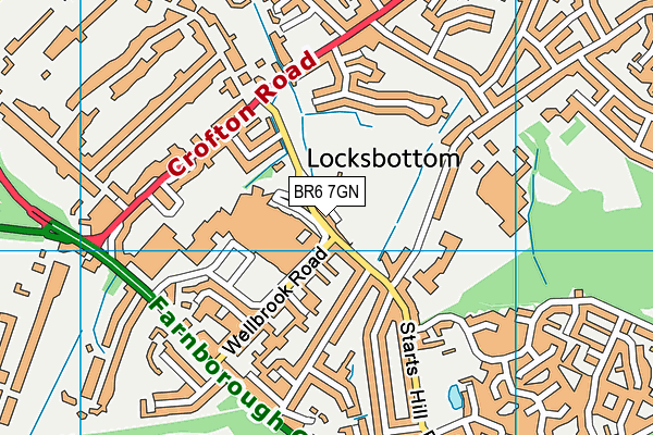 BR6 7GN map - OS VectorMap District (Ordnance Survey)