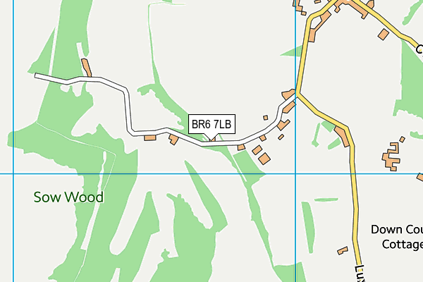 BR6 7LB map - OS VectorMap District (Ordnance Survey)