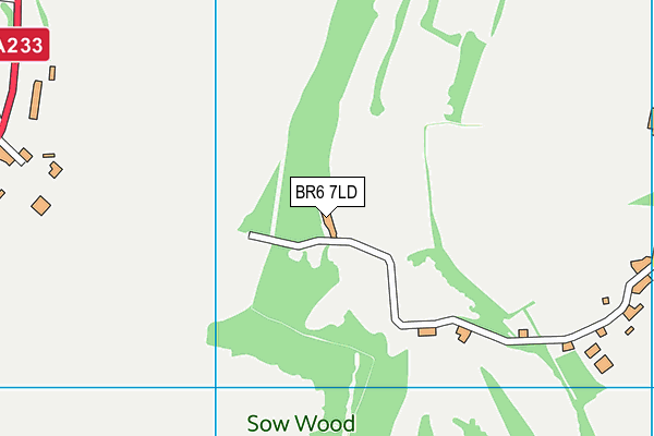 West Kent Golf Club map (BR6 7LD) - OS VectorMap District (Ordnance Survey)