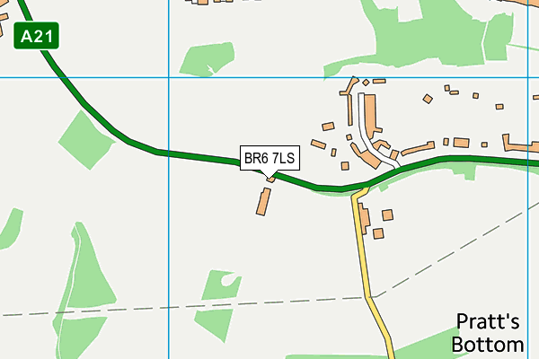 BR6 7LS map - OS VectorMap District (Ordnance Survey)
