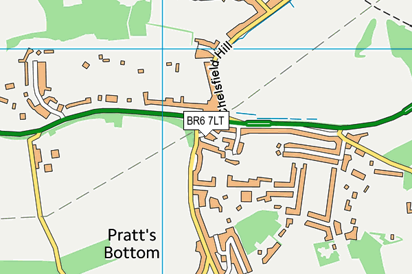 BR6 7LT map - OS VectorMap District (Ordnance Survey)