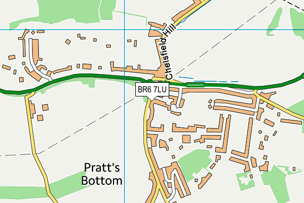 BR6 7LU map - OS VectorMap District (Ordnance Survey)