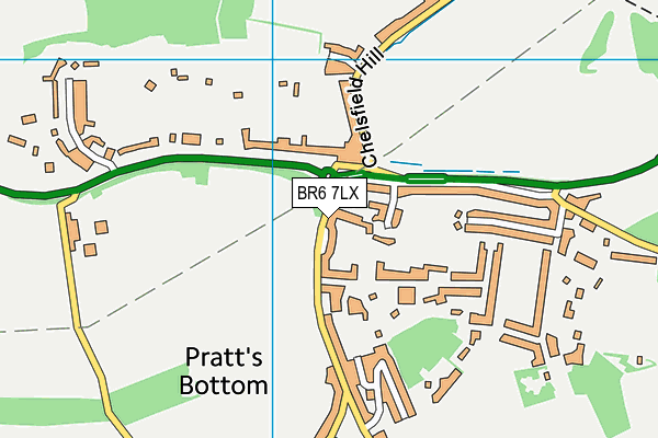BR6 7LX map - OS VectorMap District (Ordnance Survey)
