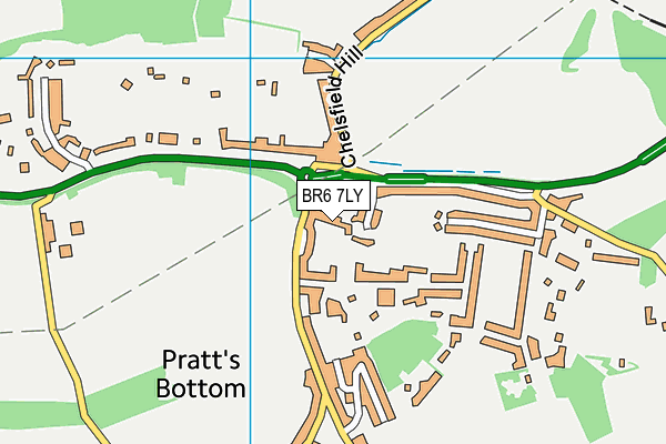 BR6 7LY map - OS VectorMap District (Ordnance Survey)
