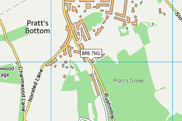BR6 7NG map - OS VectorMap District (Ordnance Survey)