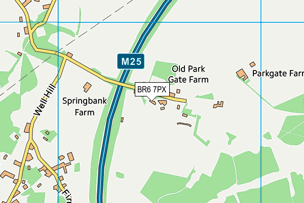 Lullingstone Park Golf Course map (BR6 7PX) - OS VectorMap District (Ordnance Survey)