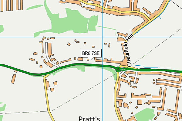 BR6 7SE map - OS VectorMap District (Ordnance Survey)