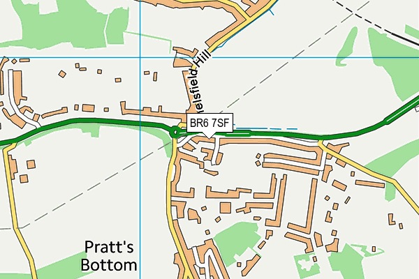 BR6 7SF map - OS VectorMap District (Ordnance Survey)