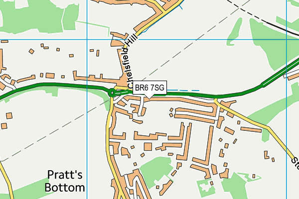 BR6 7SG map - OS VectorMap District (Ordnance Survey)