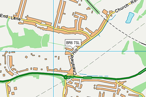 BR6 7SL map - OS VectorMap District (Ordnance Survey)