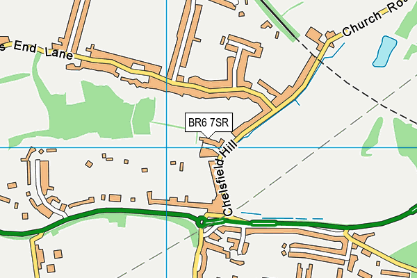 BR6 7SR map - OS VectorMap District (Ordnance Survey)