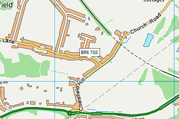 BR6 7SS map - OS VectorMap District (Ordnance Survey)