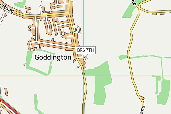 BR6 7TH map - OS VectorMap District (Ordnance Survey)