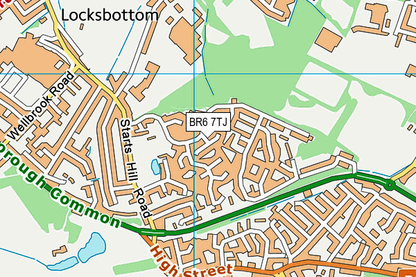 BR6 7TJ map - OS VectorMap District (Ordnance Survey)