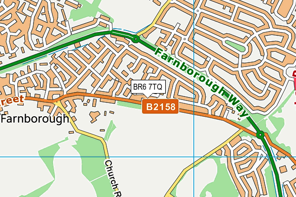 BR6 7TQ map - OS VectorMap District (Ordnance Survey)