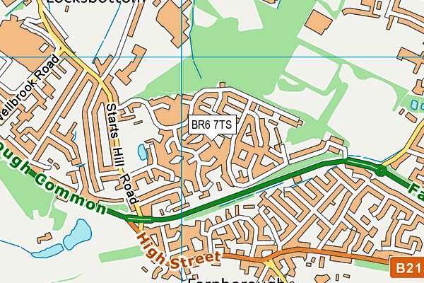 BR6 7TS map - OS VectorMap District (Ordnance Survey)