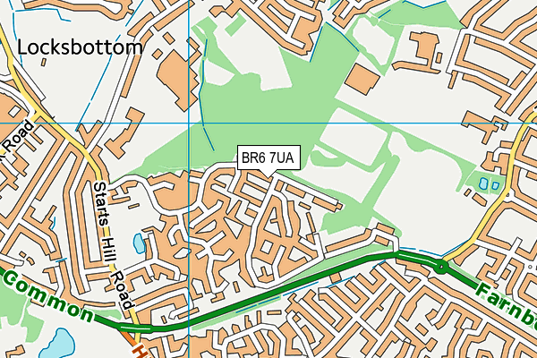 BR6 7UA map - OS VectorMap District (Ordnance Survey)