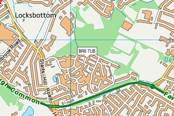 BR6 7UB map - OS VectorMap District (Ordnance Survey)