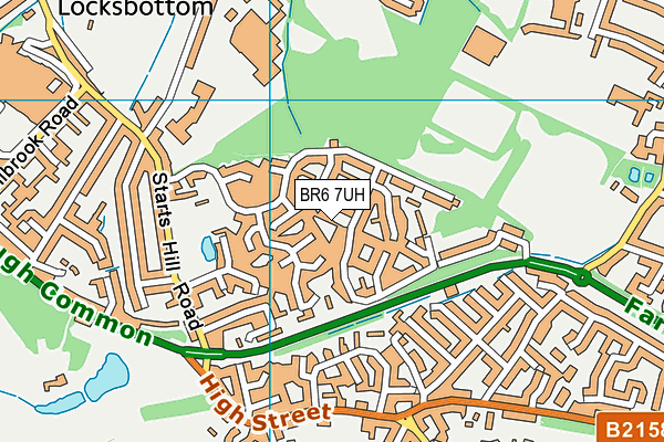 BR6 7UH map - OS VectorMap District (Ordnance Survey)