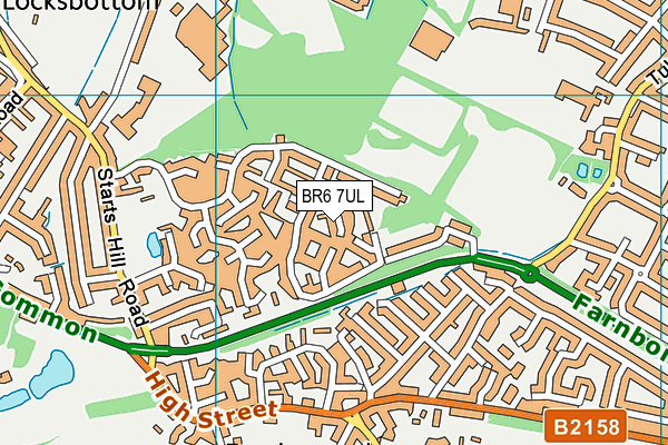 BR6 7UL map - OS VectorMap District (Ordnance Survey)